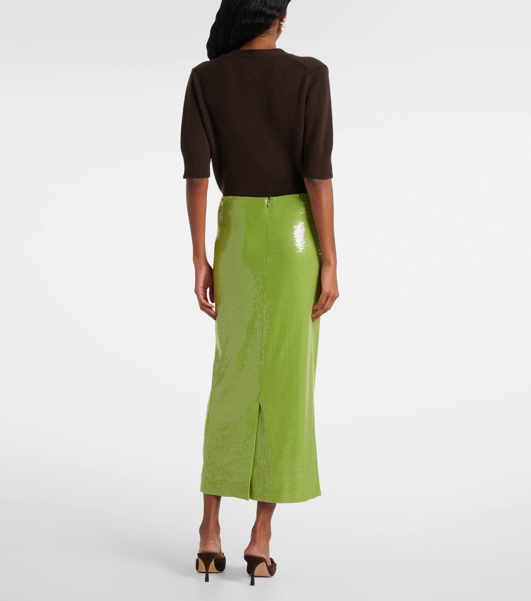 Sequined pencil skirt - 3