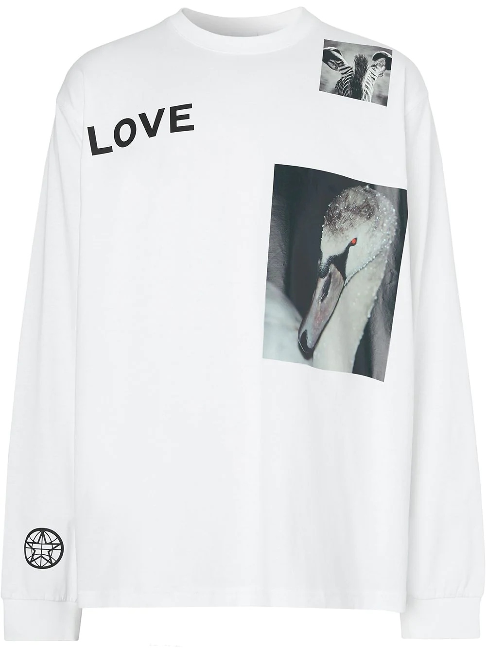 Montage print long-sleeve T-shirt - 1