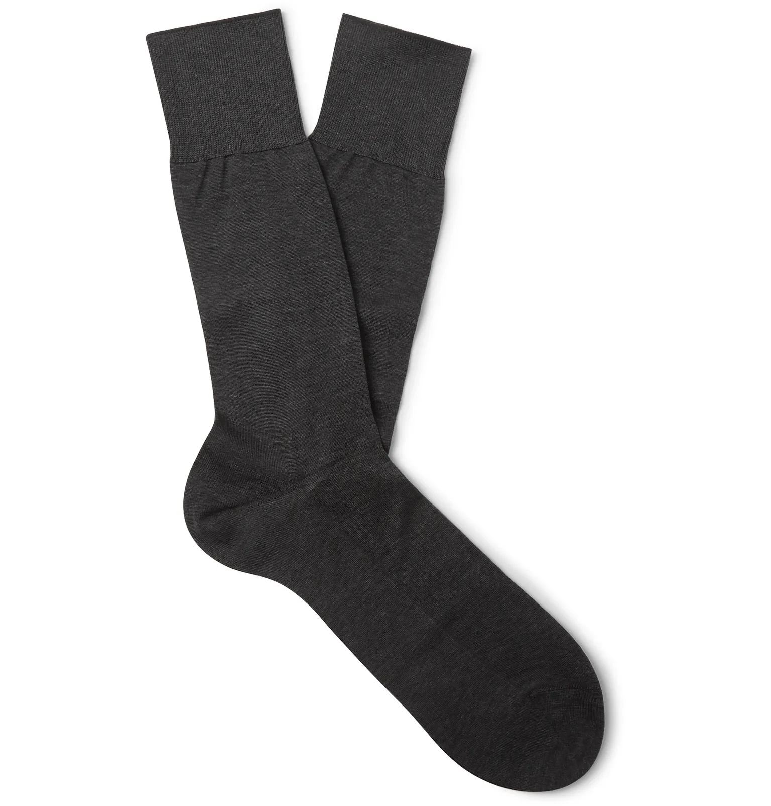 No 9 Fil d'Ecosse Cotton-Blend Socks - 1