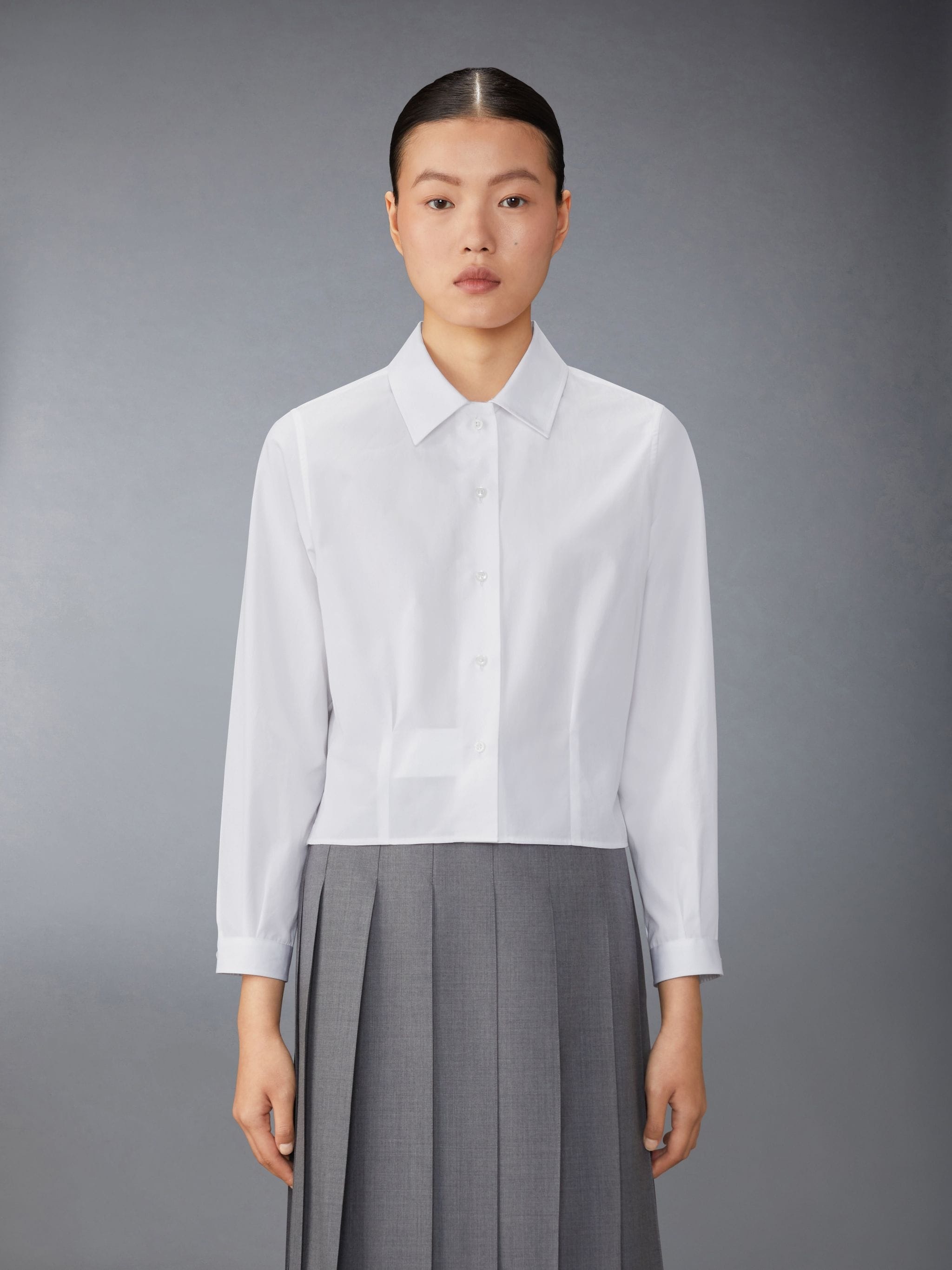Poplin Tucked Blouse - 2