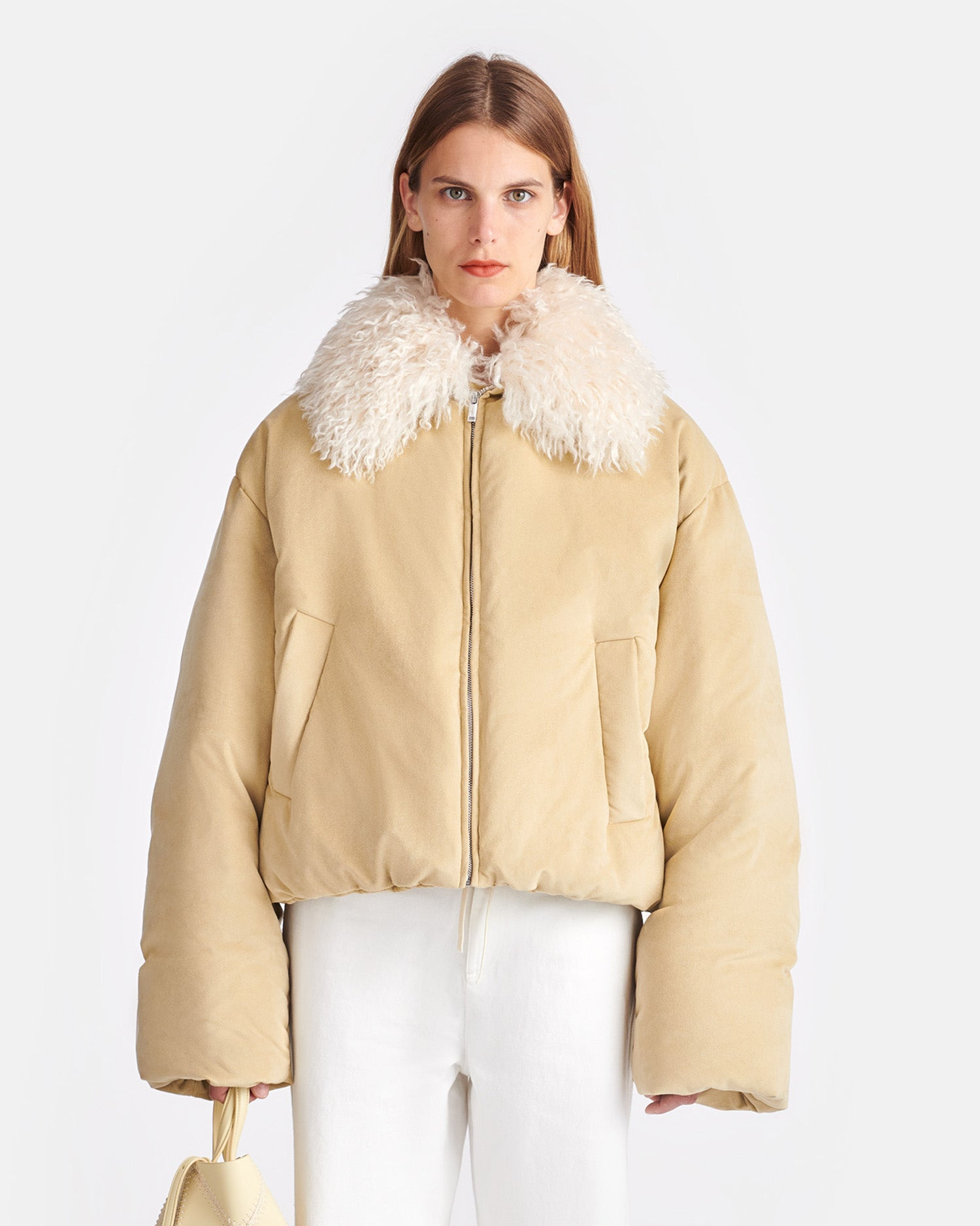 Alt-Suede and Faux-Fur Jacket - 4