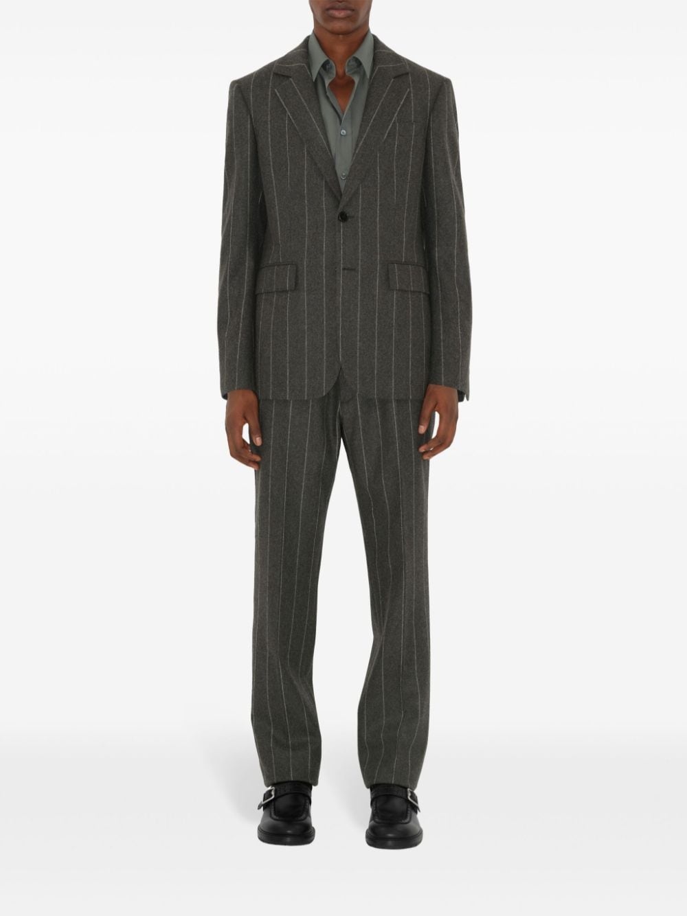 pinstriped tailored trousers - 2