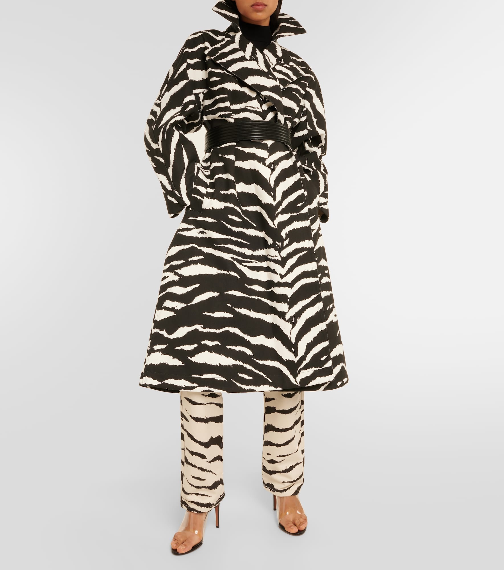 Zebra-print jeans - 2
