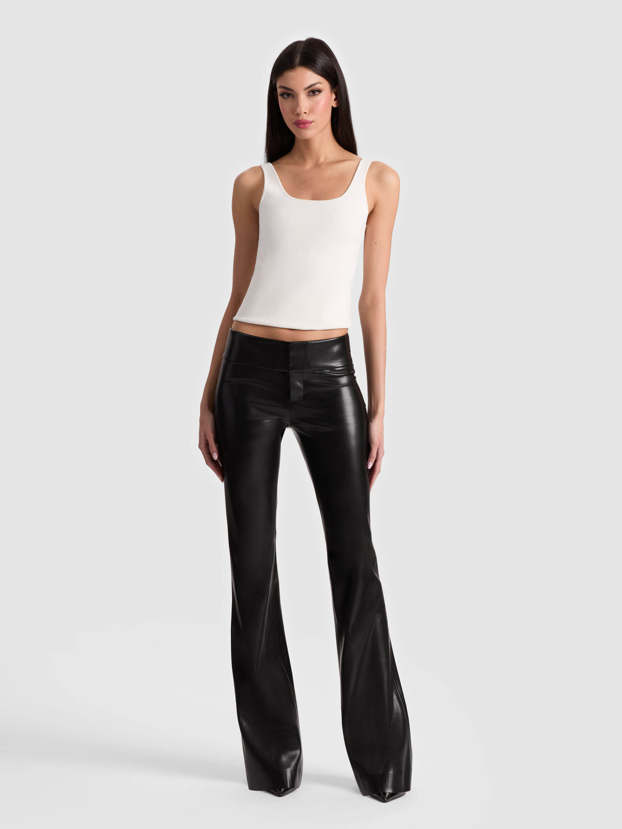 OLIVIA VEGAN BOOTCUT PANT - 2
