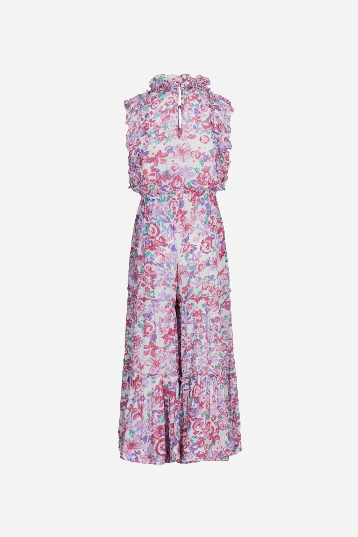 Long Jumpsuit Belene for girls - Pink Garden Rose - 2