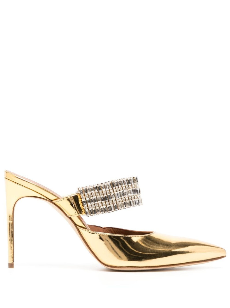 Jolie 90mm leather mules 1