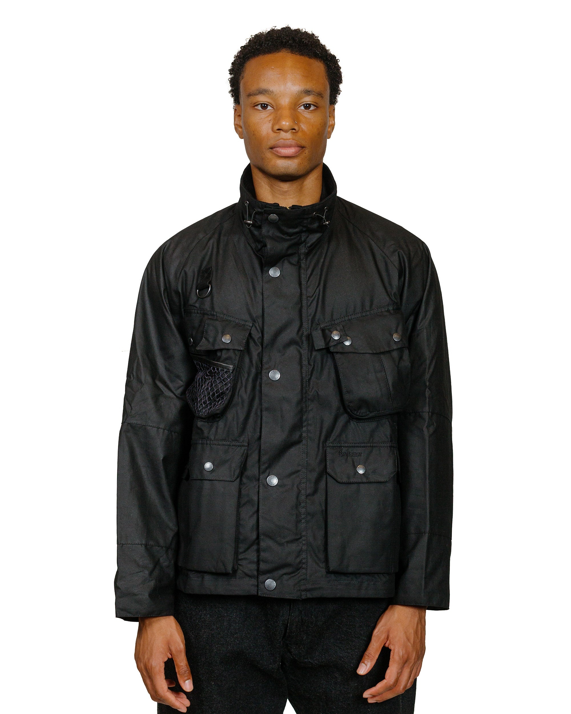 Modified Dryfly Waxed Jacket Black - 2