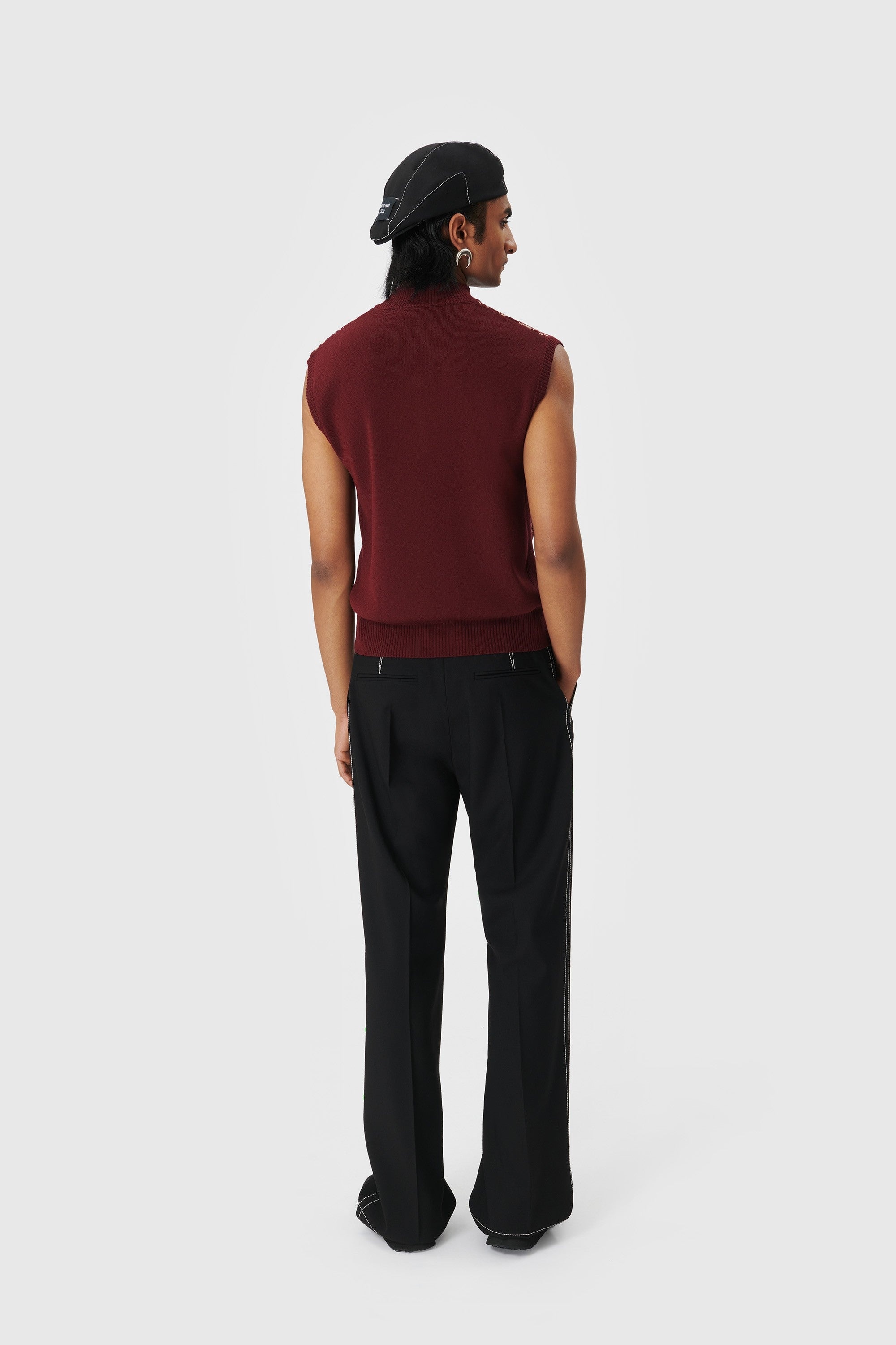 Virgin Wool Wide Leg Pants - 5