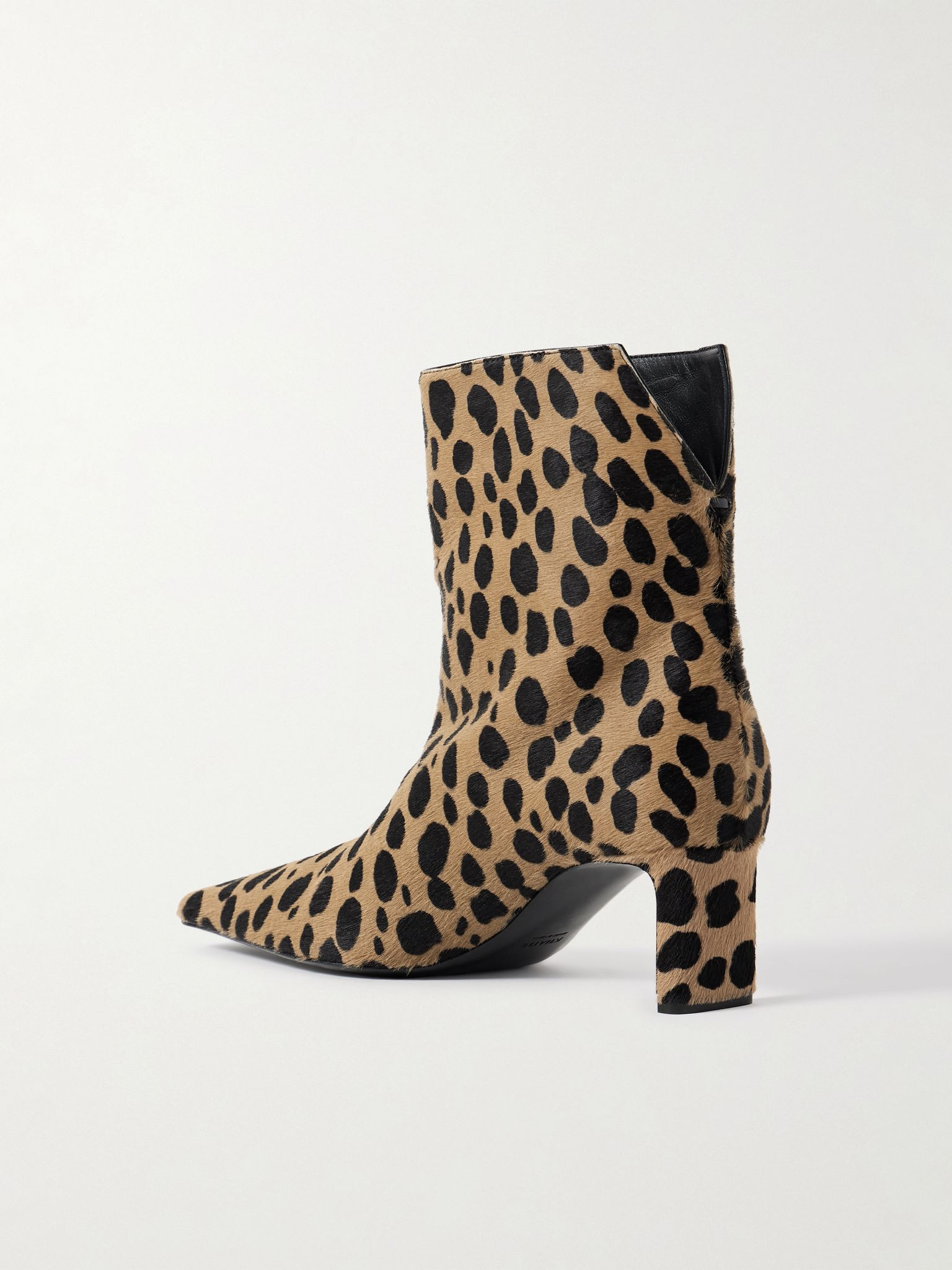 Ona leopard-print calf hair ankle boots Leopard print - 2