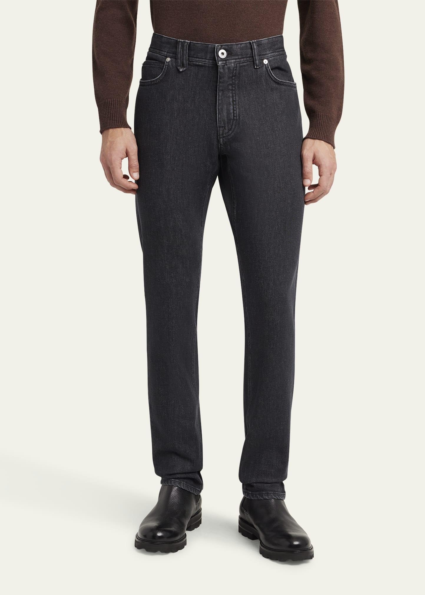 Men's Slim Denim Stretch Jeans - 4