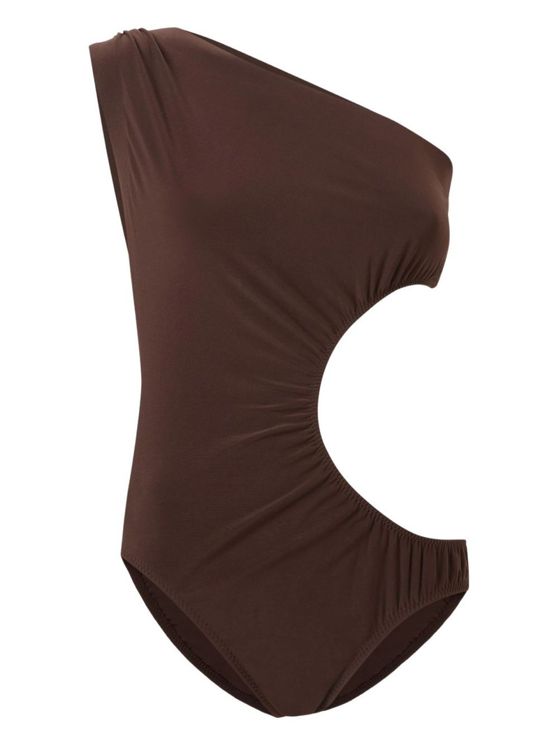 Mio Sunburst one-shoulder cut-out swimsuit 1