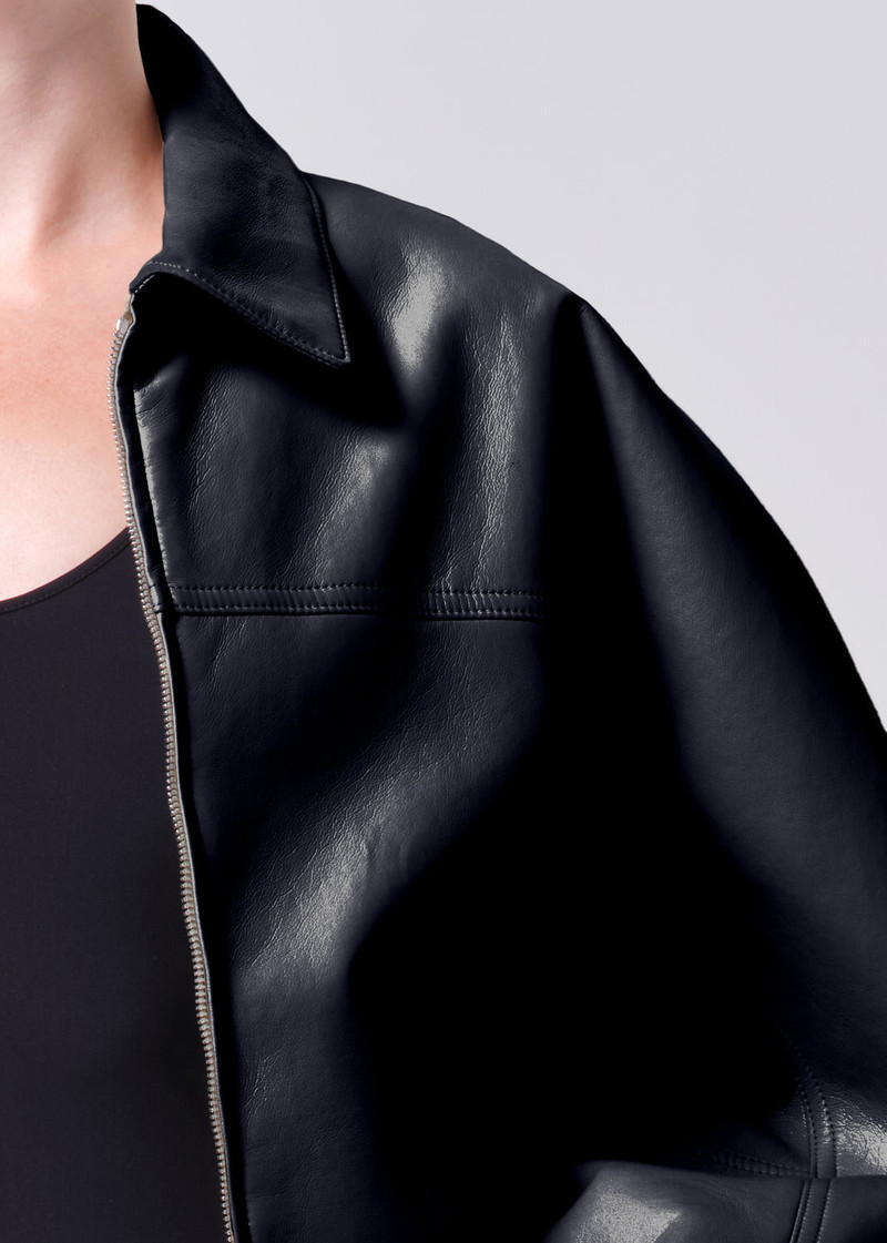 DIXON BOMBER (RECYCLED LEATHER) IN DETOX 5