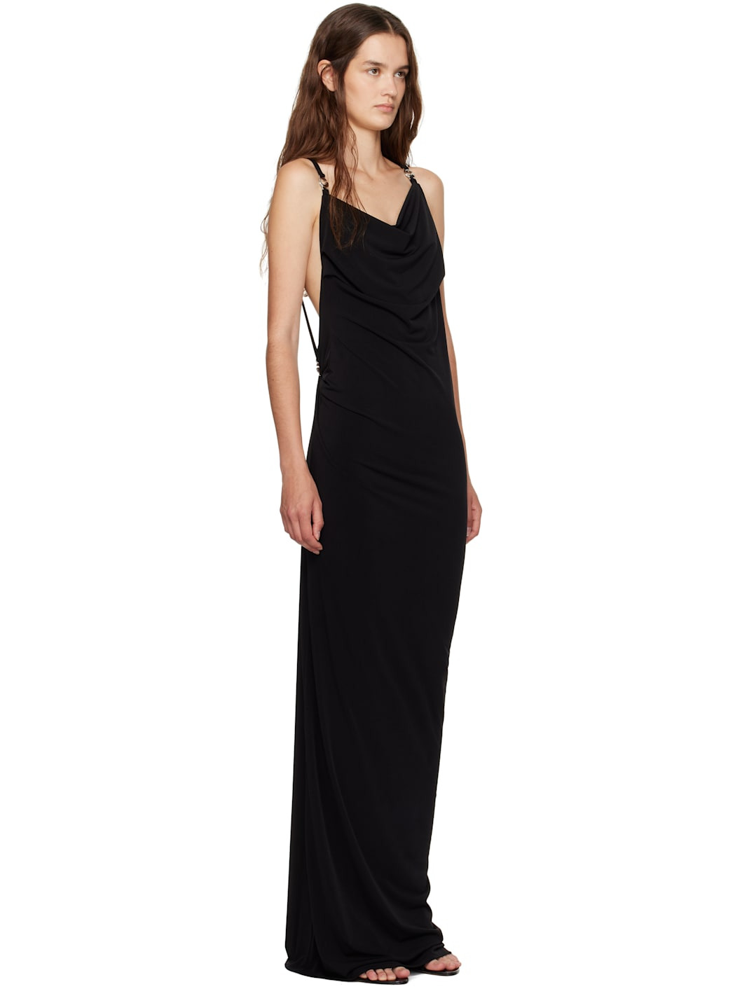 Black Logo Maxi Dress - 2