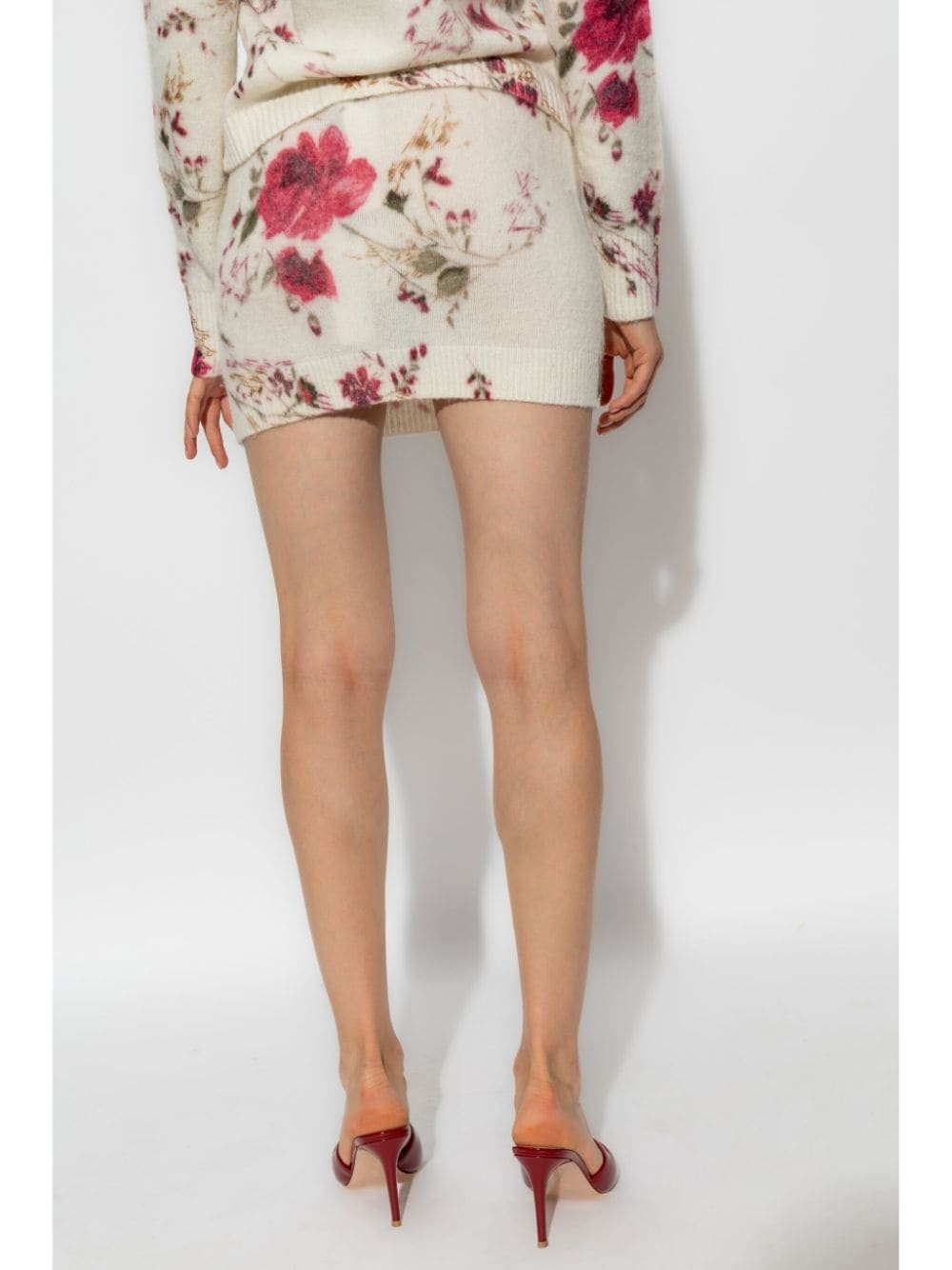 floral-pattern mini skirt - 4