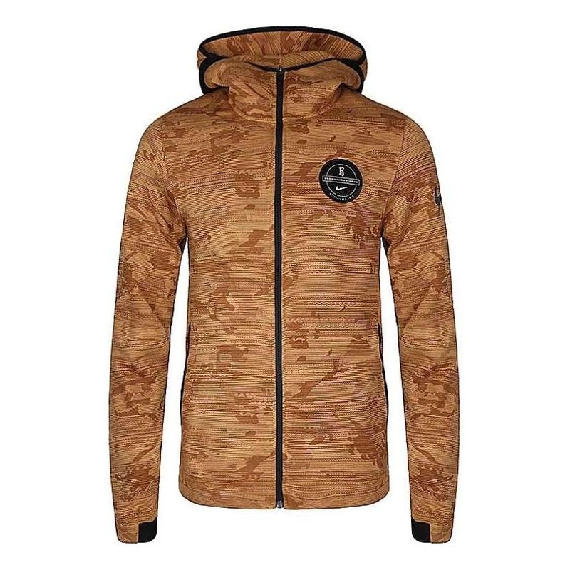Nike Dry Showtime Kyrie Zip Hoody Jacket 'Brown' 890573-722 - 1
