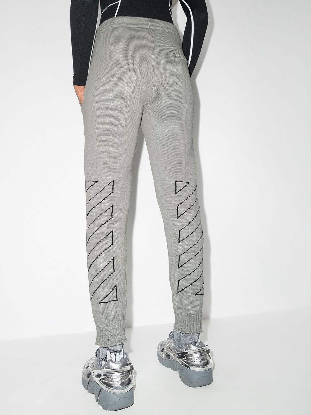 Diag Outline knitted track pants - 3