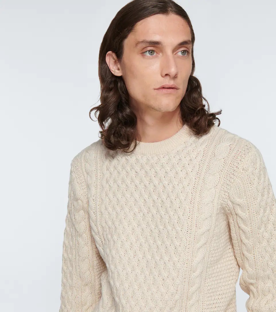 Merino wool cable-knit sweater - 6