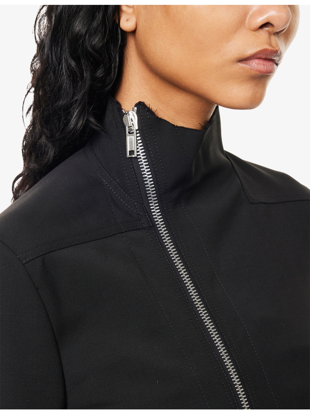 Gary High-Neck Stretch-Wool Blend Jacket - 5