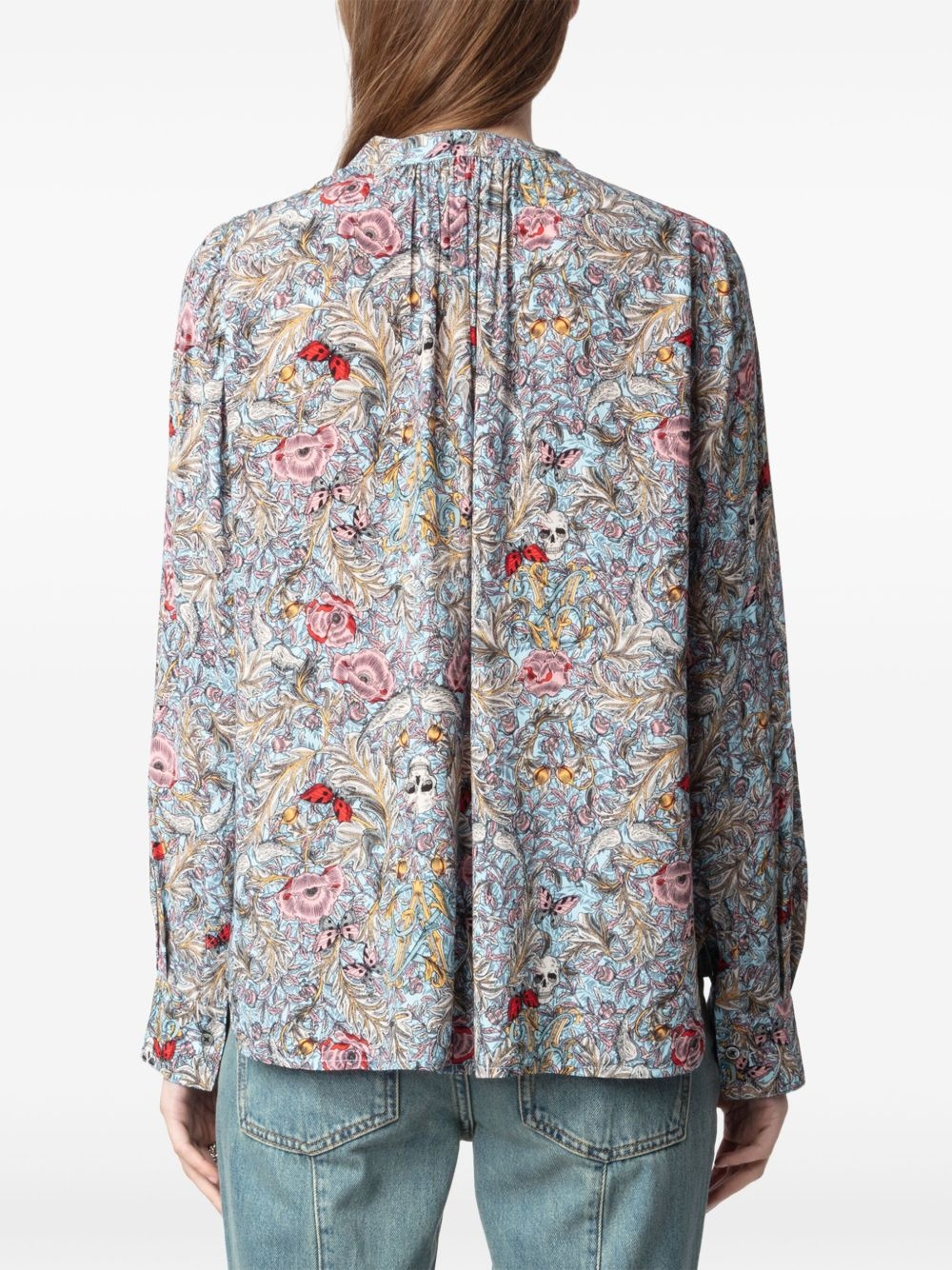 Tink floral-print blouse - 5