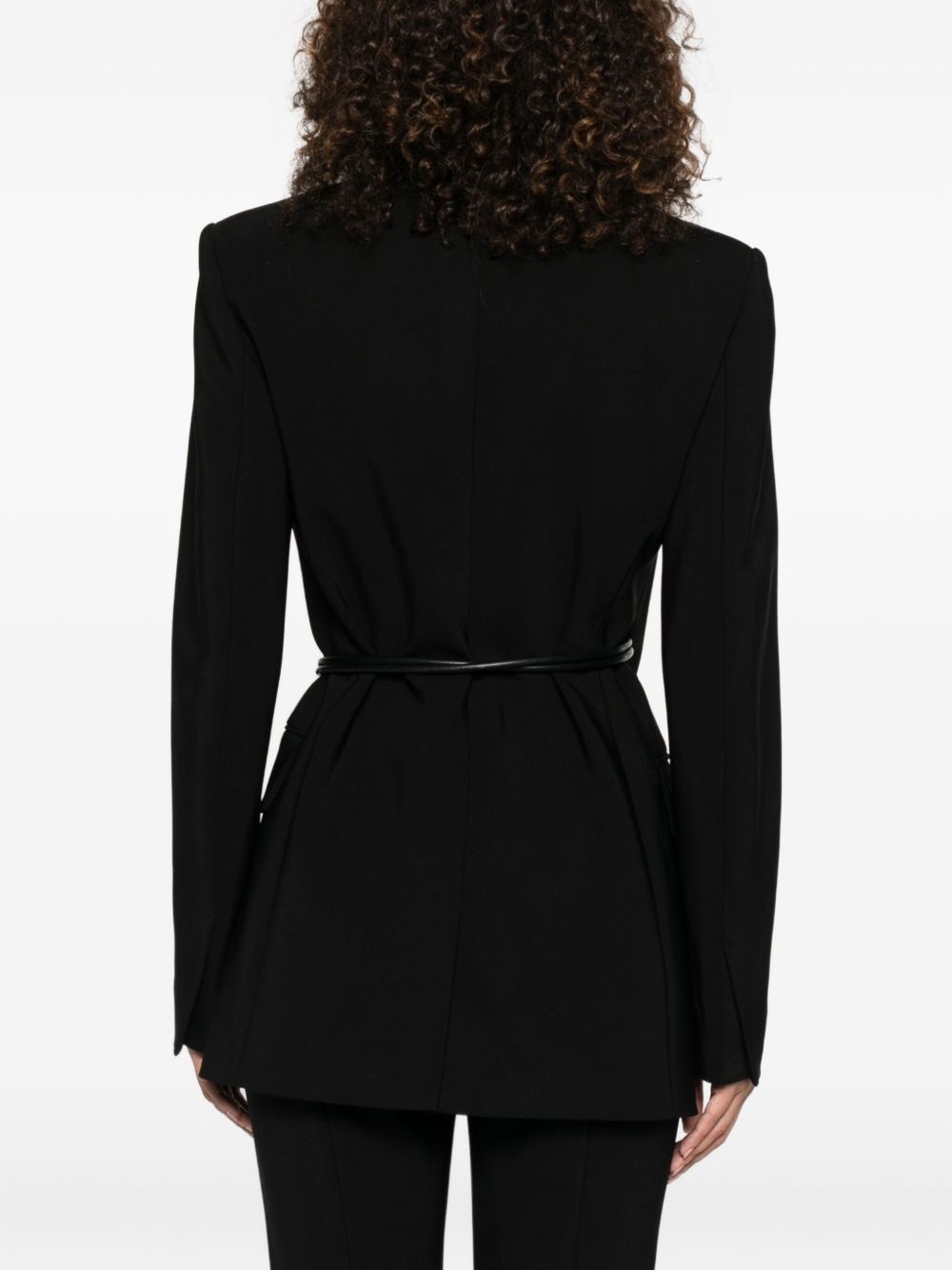 self-tie wrap blazer - 4