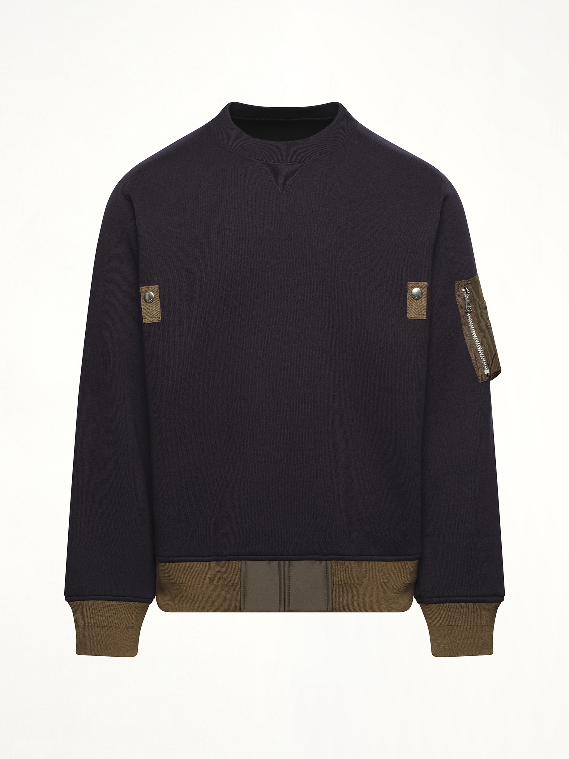 Sponge Sweat Pullover in Navy/Dark Khaki - 2