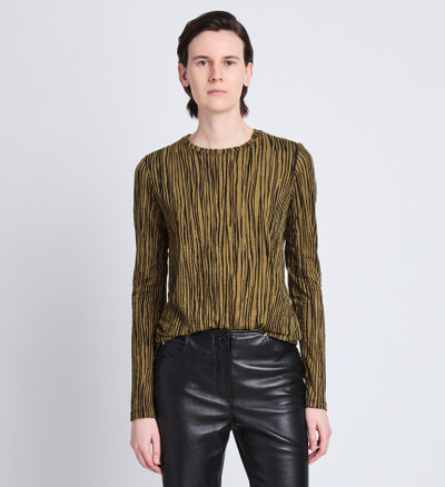 Proenza Schouler Mia T-Shirt in Printed Tissue Jersey outlook