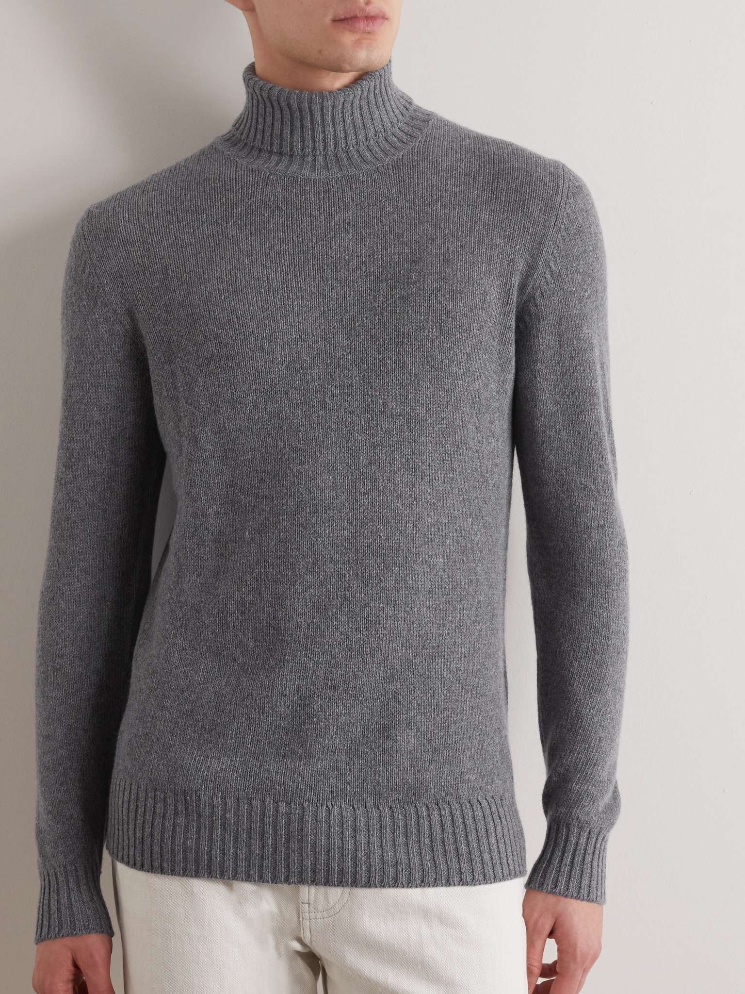 Dolcevita Slim-Fit Cashmere Rollneck Sweater - 4