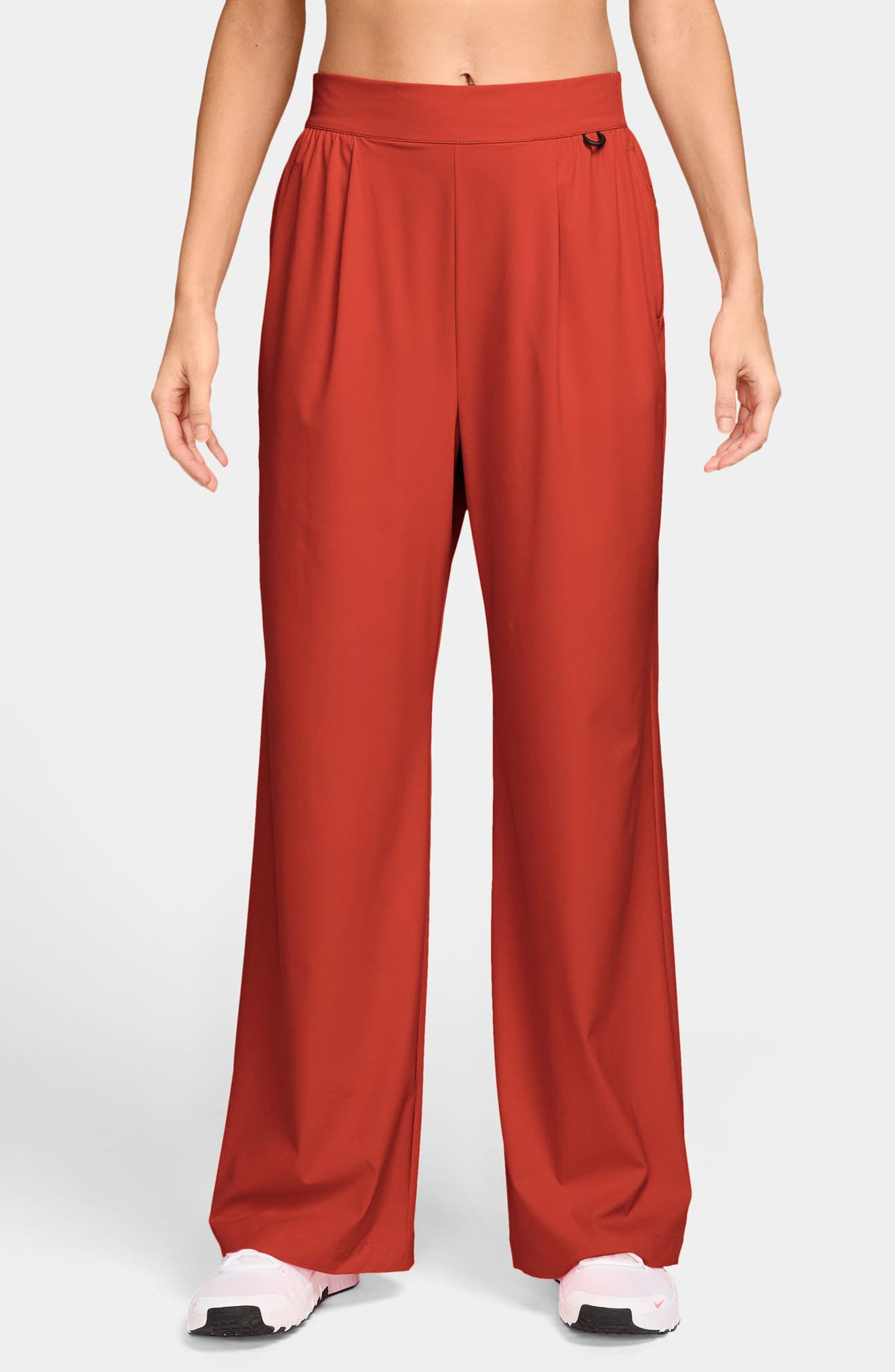 Nike 24.7 PerfectStretch Dri-FIT High Waist Loose Wide Leg Pants in Picante Red/Mystic Red at Nordst - 1
