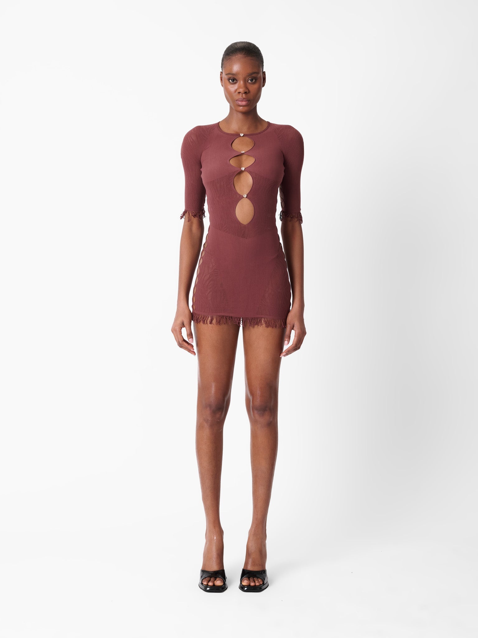 MIRANDA DRESS OLD MONEY BROWN - 2