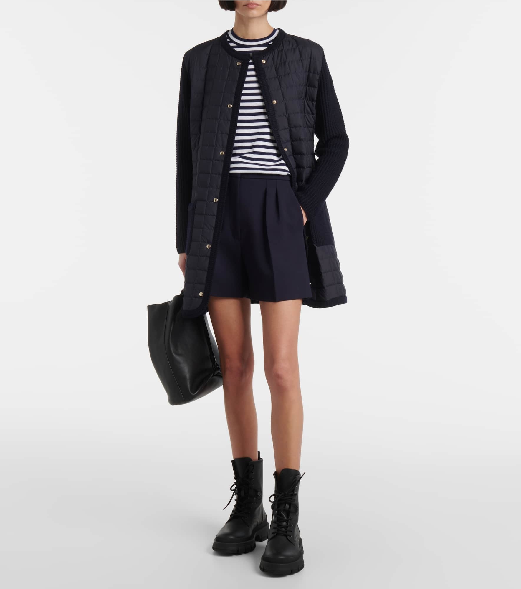 Wool-trimmed cardigan - 2