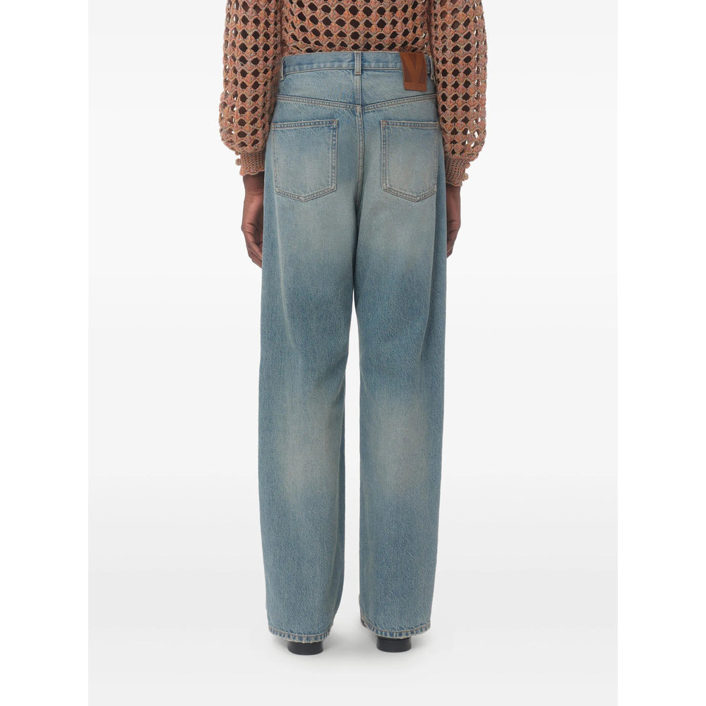 Valentino Blue Denim - Regular & Straight-Leg Jeans Men - 3