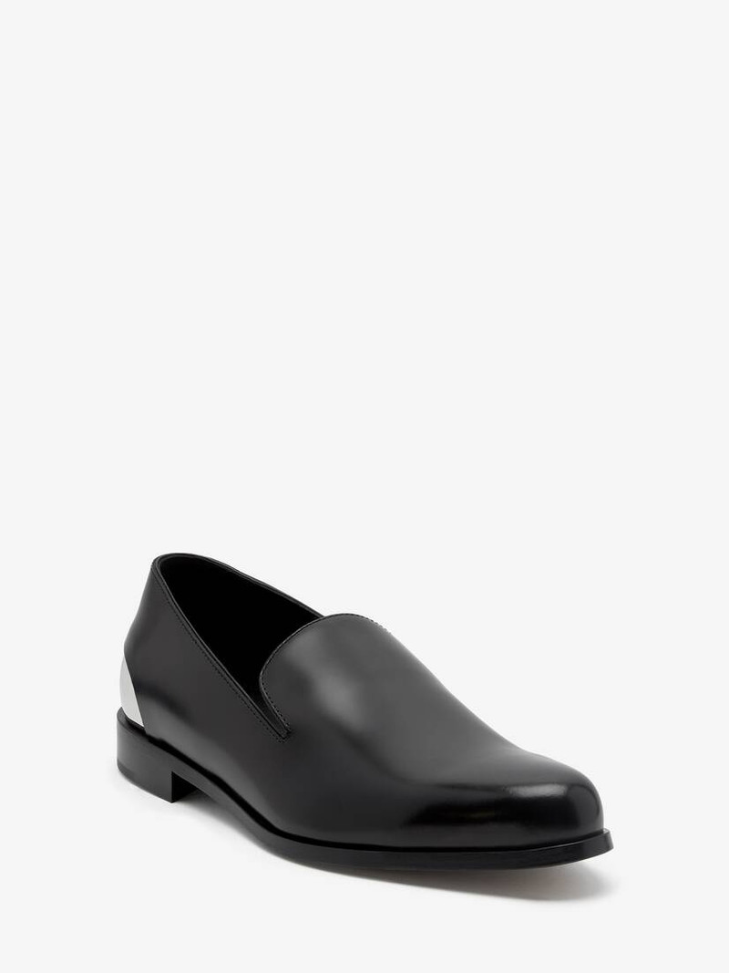 Metal Heel Slipper in Black/silver 4
