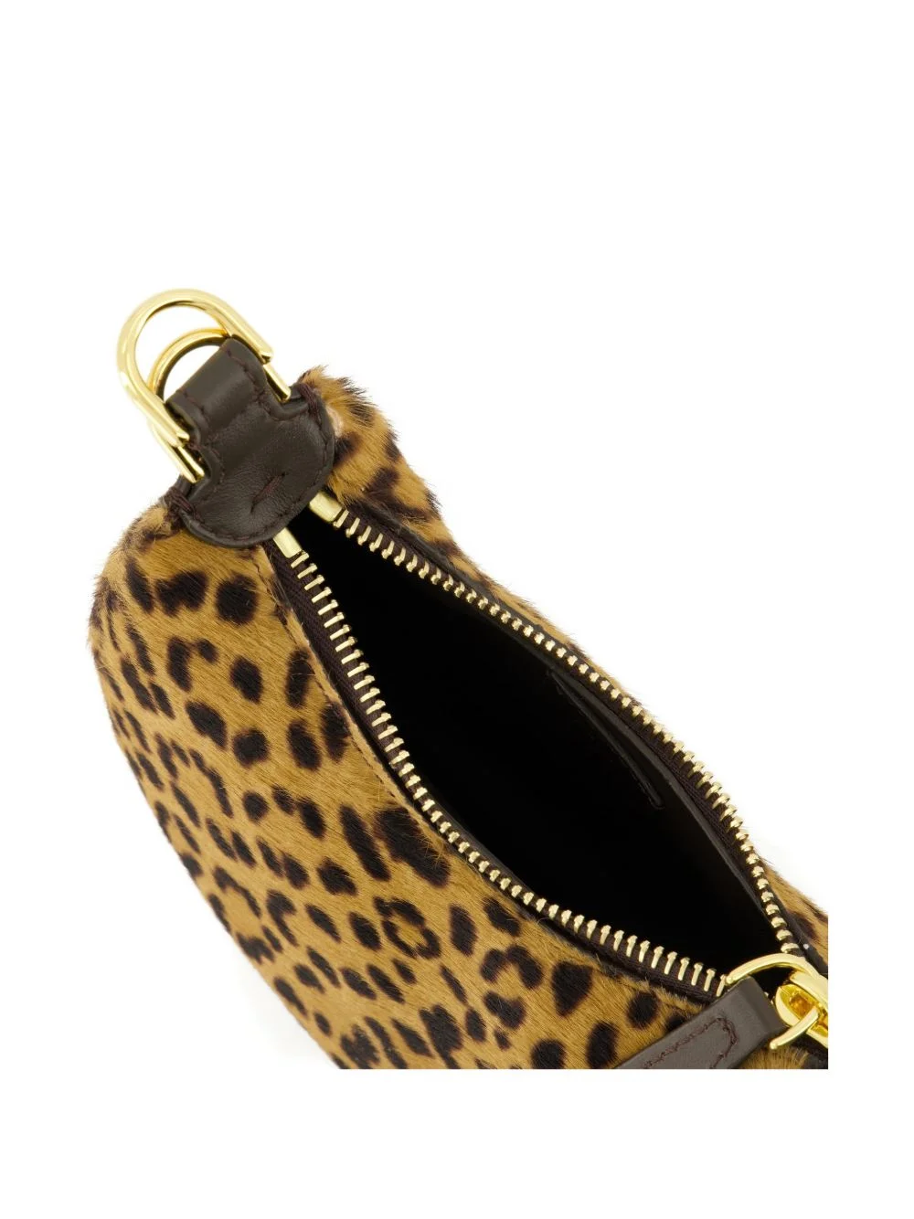 Fendigraphy nano logo-lettering leopard mini bag - 1
