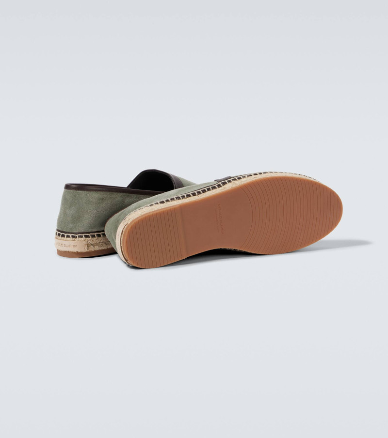 Nerano leather-trimmed suede espadrilles 7