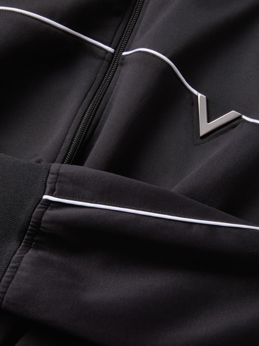 piped-trim detail track jacket - 3