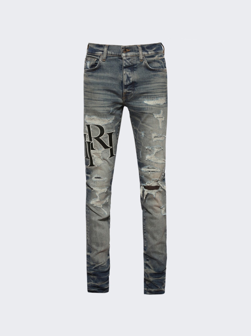Staggered Logo Jean Vintage Indigo 1