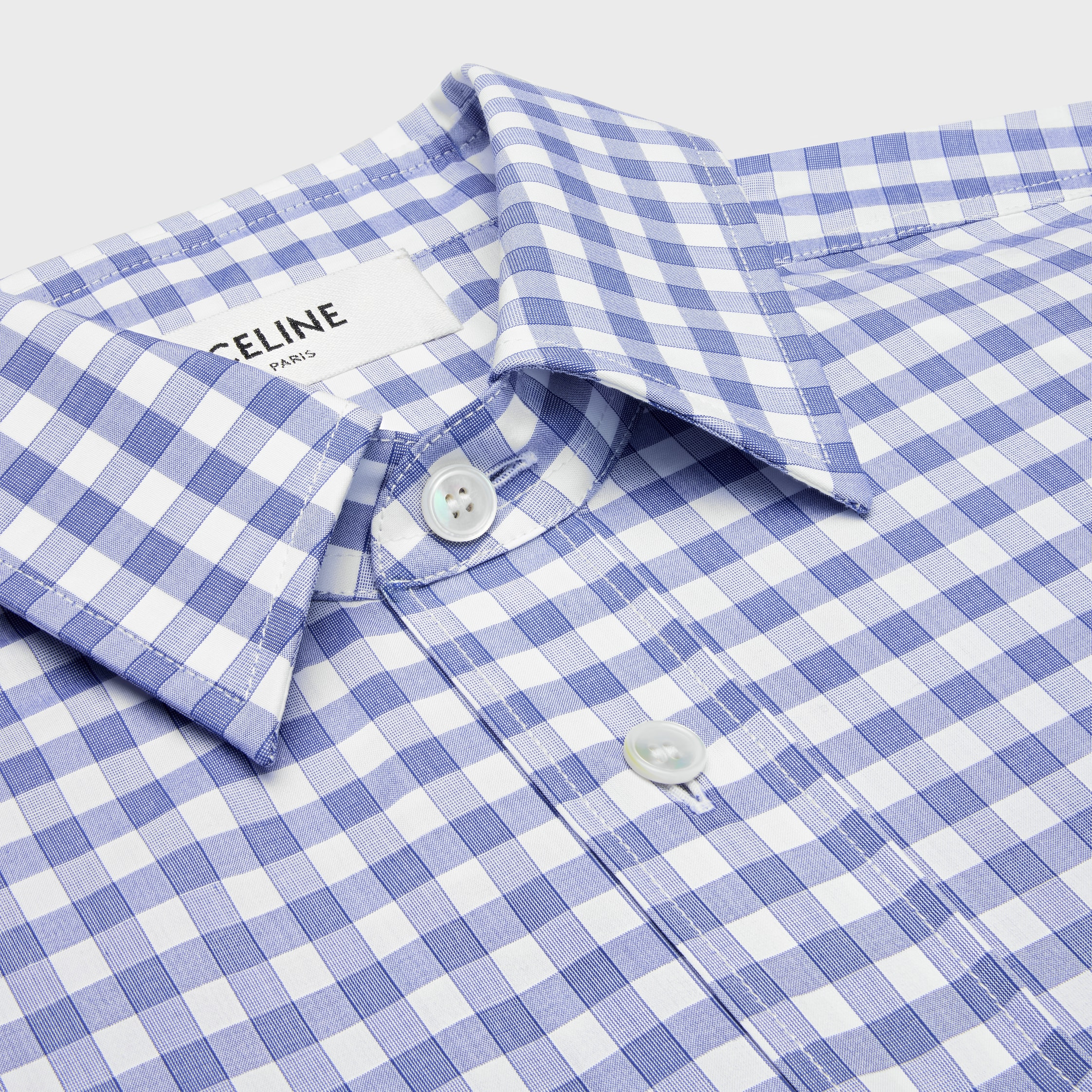 cropped shirt IN vichy cotton - 3