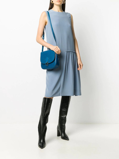 Salvatore Ferragamo gathered-detail sleeveless dress outlook