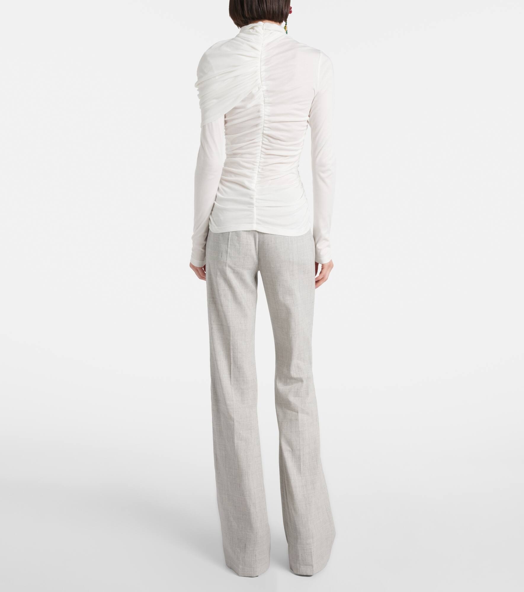 Draped cotton blouse - 3