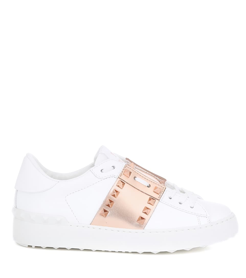 Valentino Garavani Rockstud Untitled leather sneakers - 4