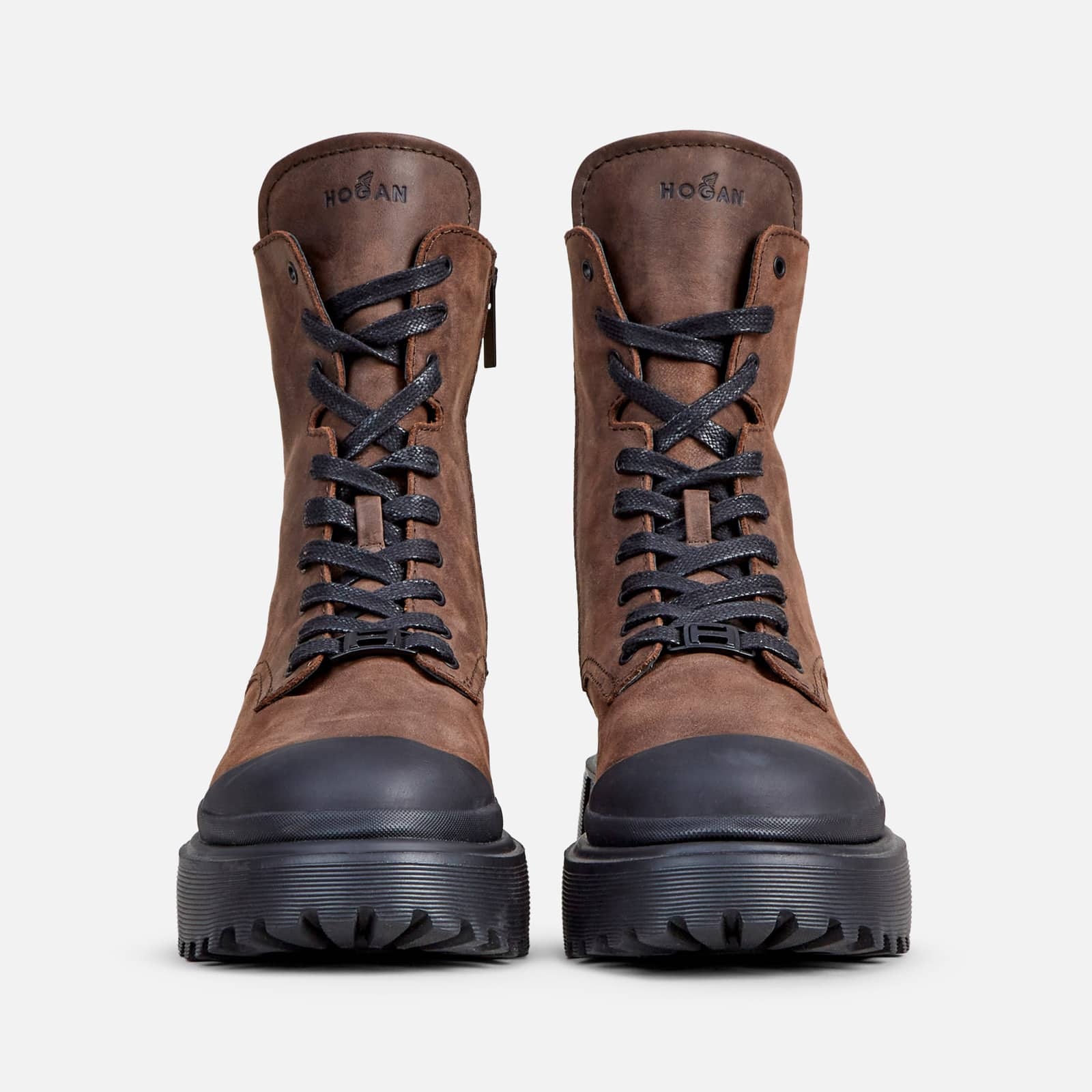 Combat Boots Hogan H619 Brown - 4
