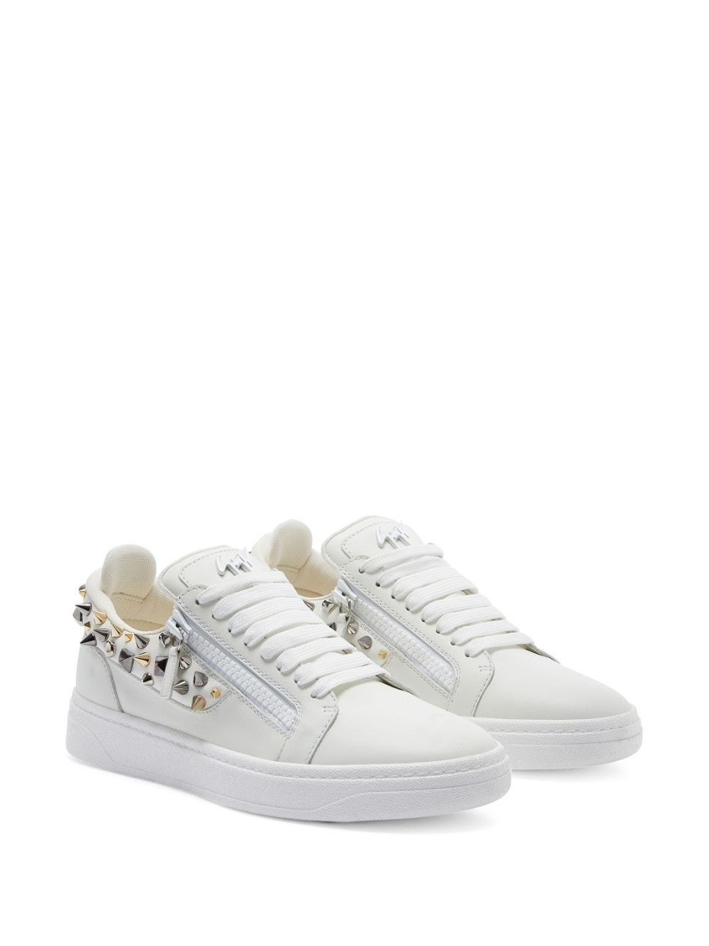 stud-embellished low-top sneakers - 2