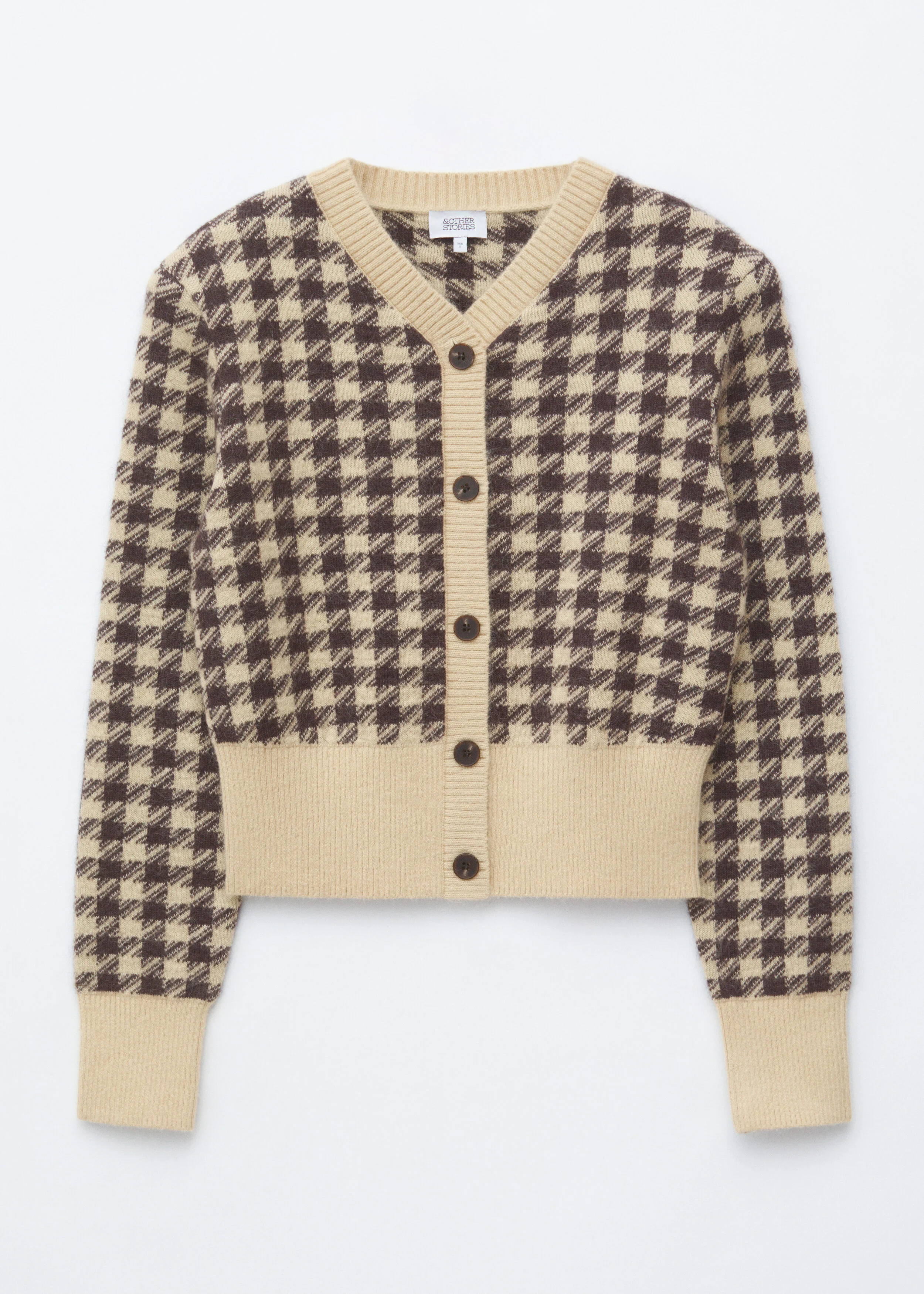 Mohair-Blend Jacquard Cardigan - 1