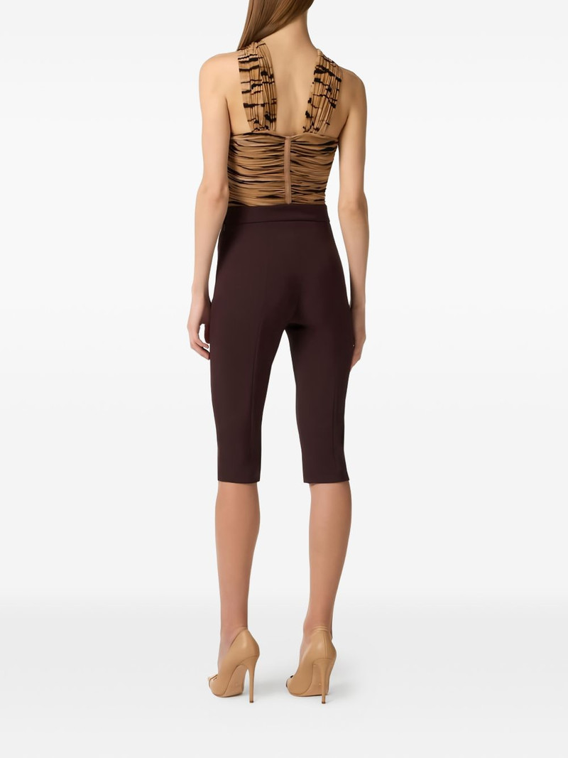 crossed-sash tiger-print bodysuit 5