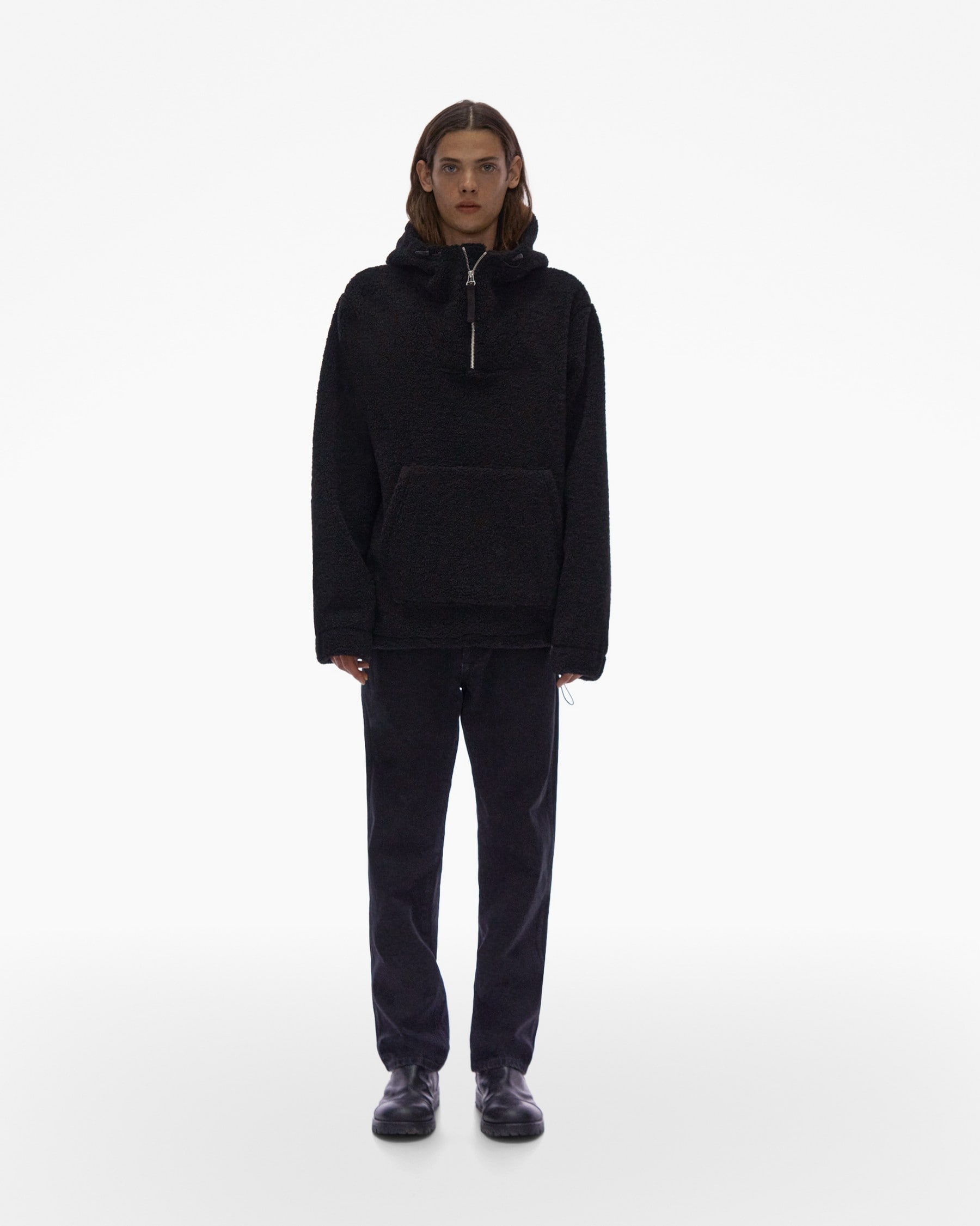 FLEECE HALF-ZIP HOODIE - 2