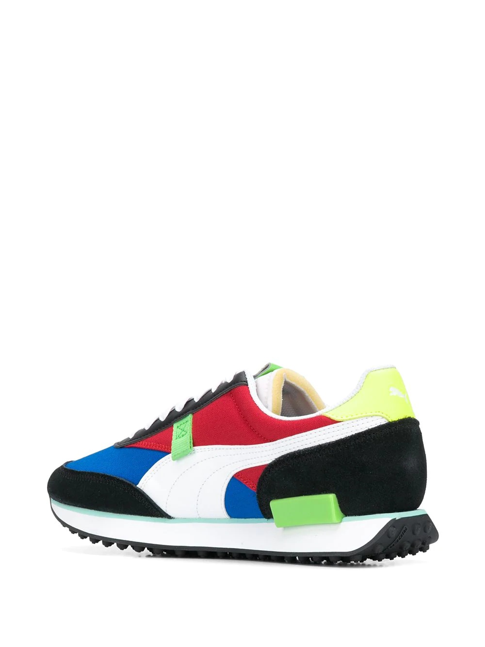 colour-block lace-up trainers - 3