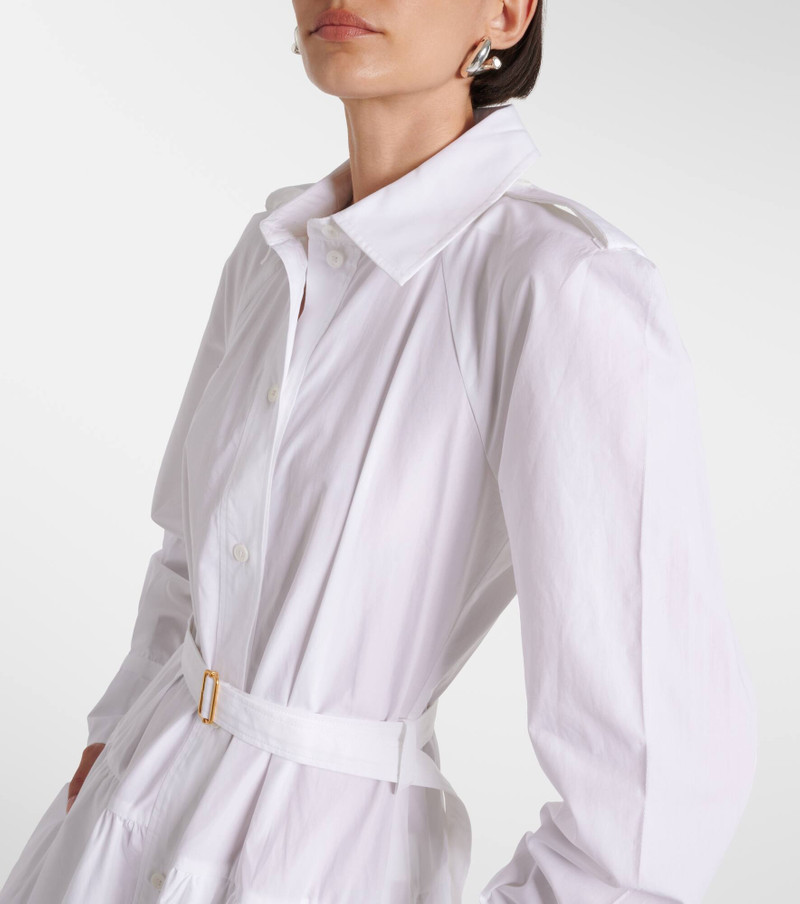 Belted cotton poplin shirtdress 4