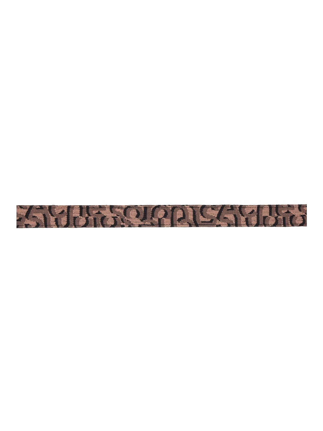 Pink & Black Monogram Buckle Belt - 2