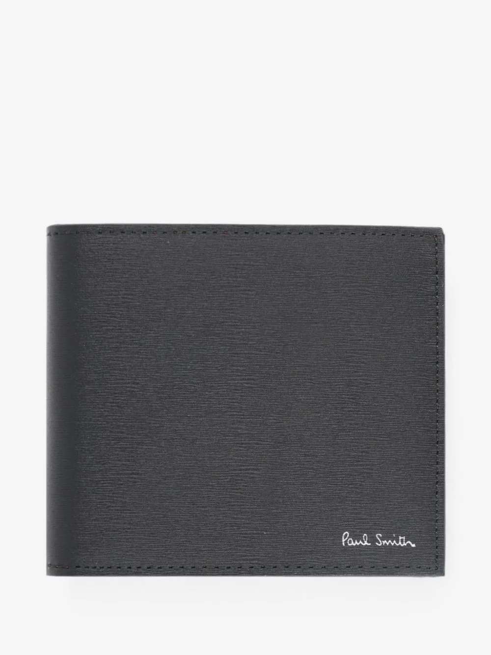 logo-print leather wallet - 1