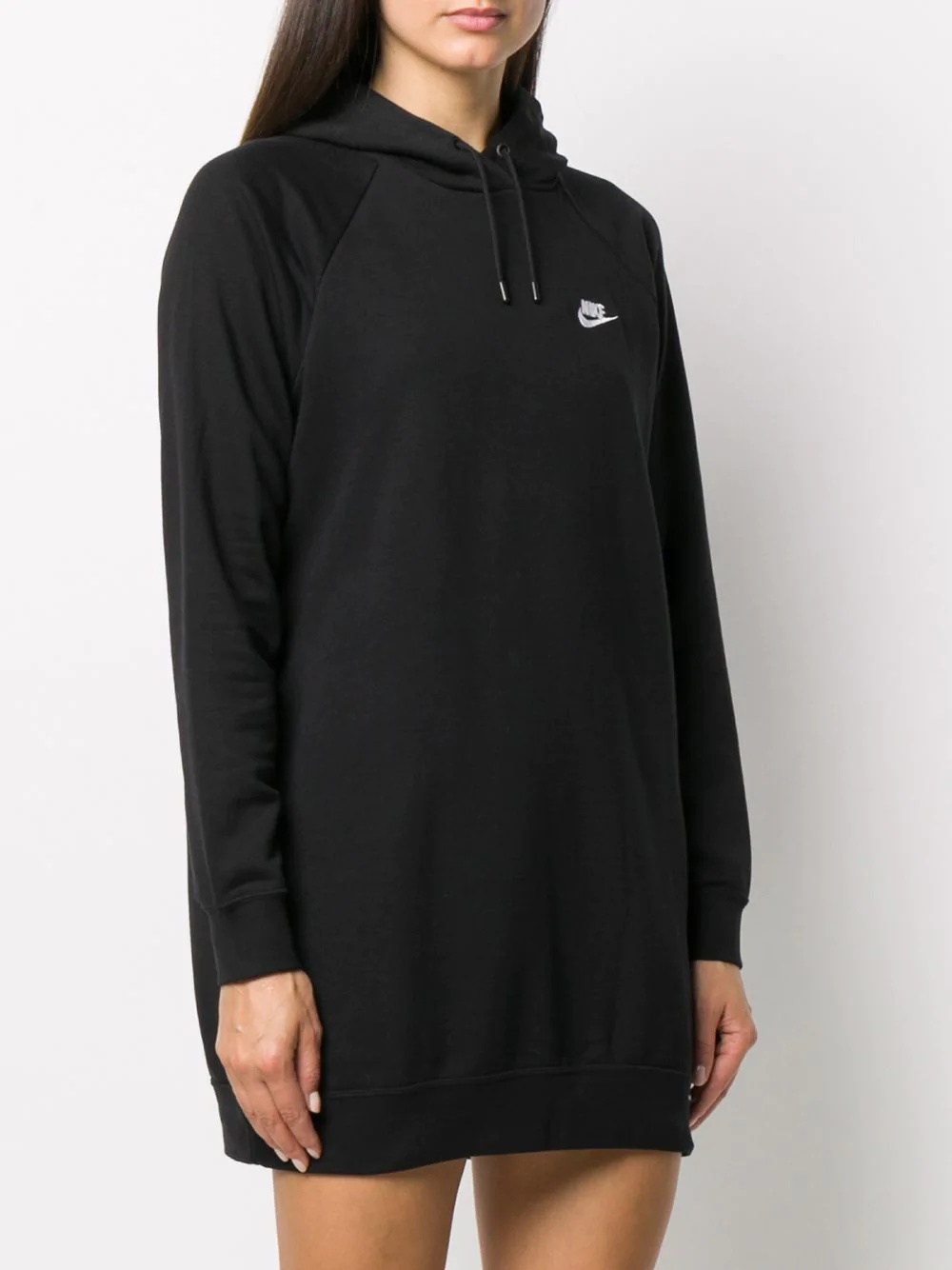 Swoosh print hooded dress - 3